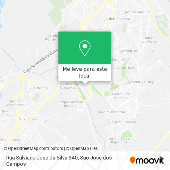 Rua Salviano José da Silva 340 mapa