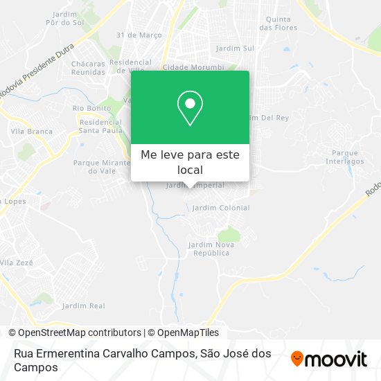 Rua Ermerentina Carvalho Campos mapa