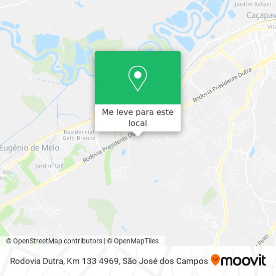 Rodovia Dutra, Km 133 4969 mapa