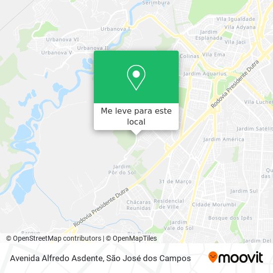 Avenida Alfredo Asdente mapa