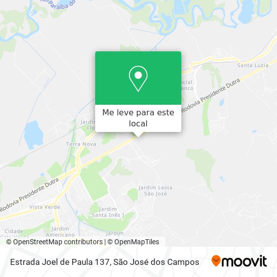 Estrada Joel de Paula 137 mapa