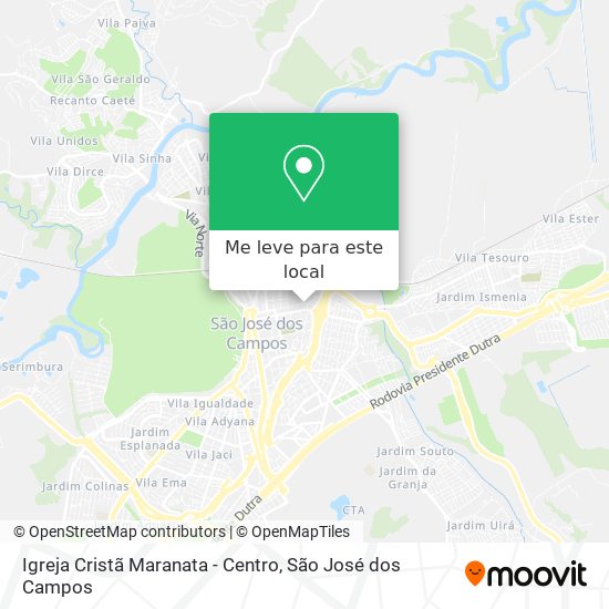 Igreja Cristã Maranata - Centro mapa