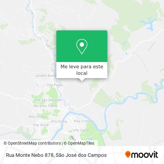 Rua Monte Nebo 878 mapa