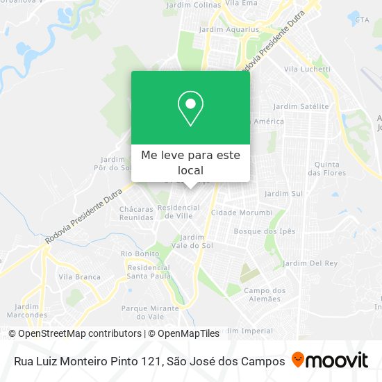 Rua Luiz Monteiro Pinto 121 mapa