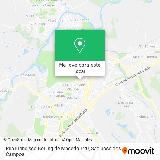 Rua Francisco Berling de Macedo 120 mapa