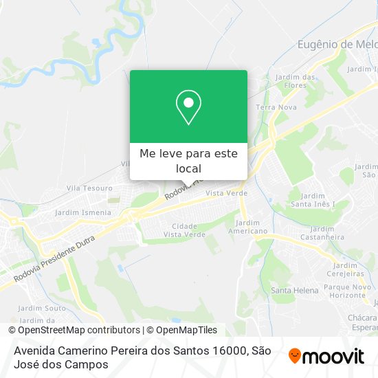 Avenida Camerino Pereira dos Santos 16000 mapa