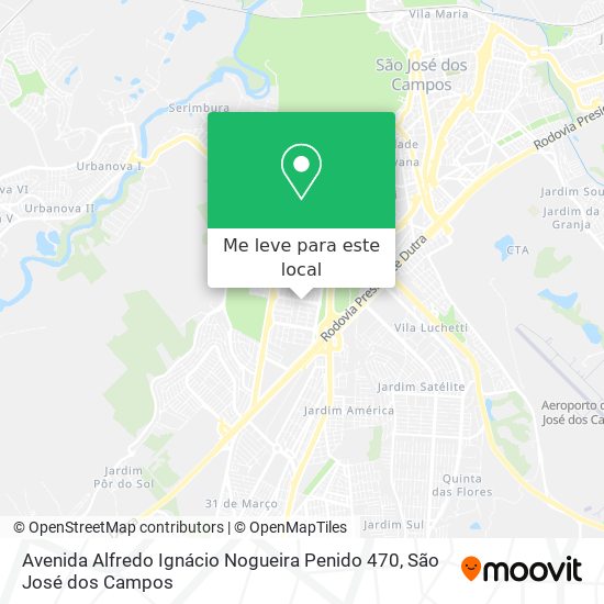 Avenida Alfredo Ignácio Nogueira Penido 470 mapa