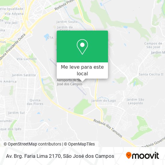 Av. Brg. Faria Lima 2170 mapa