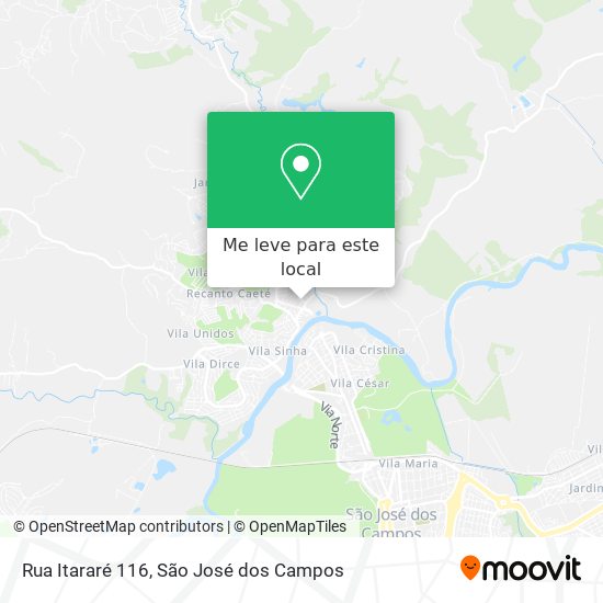 Rua Itararé 116 mapa