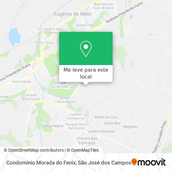 Condominio Morada do Fenix mapa