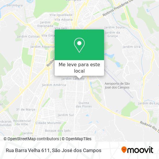 Rua Barra Velha 611 mapa