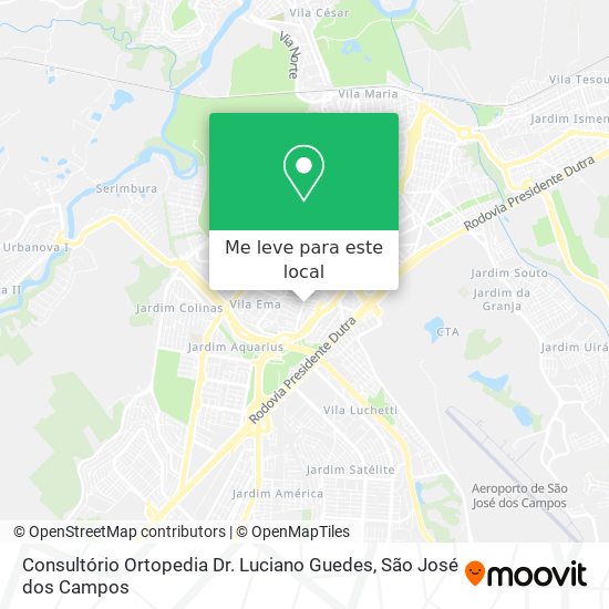 Consultório Ortopedia Dr. Luciano Guedes mapa