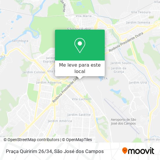 Praça Quiririm 26/34 mapa