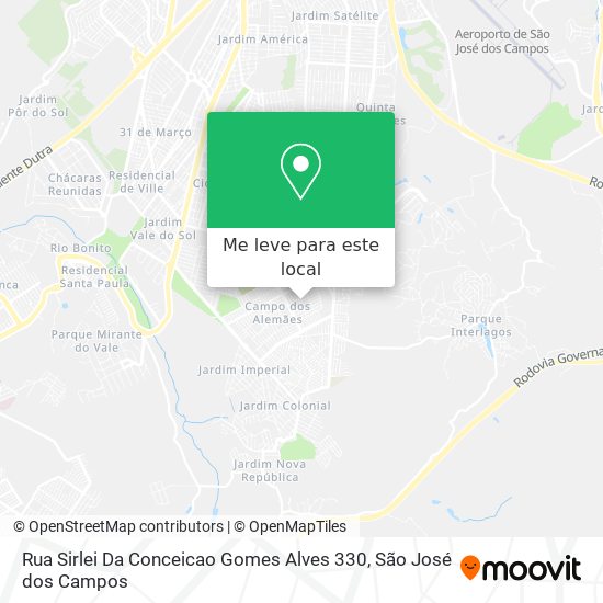 Rua Sirlei Da Conceicao Gomes Alves 330 mapa