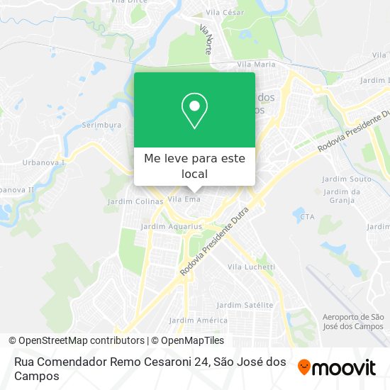 Rua Comendador Remo Cesaroni 24 mapa