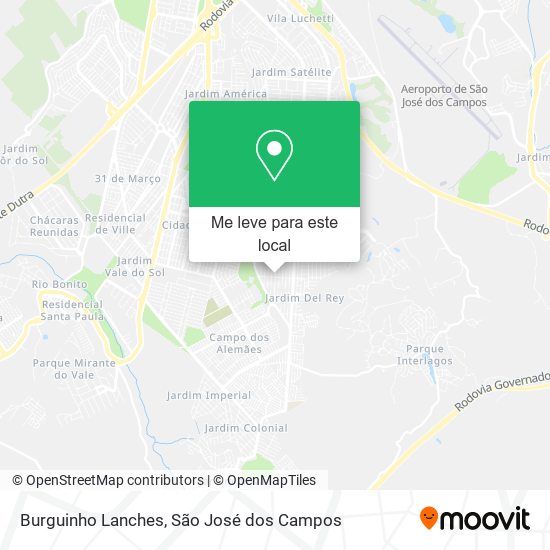 Burguinho Lanches mapa