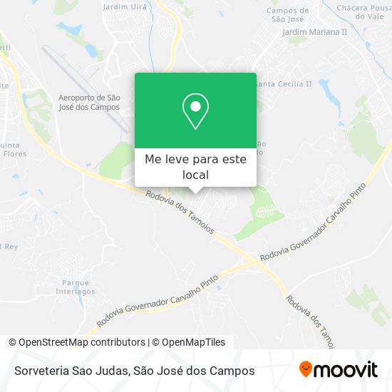 Sorveteria Sao Judas mapa