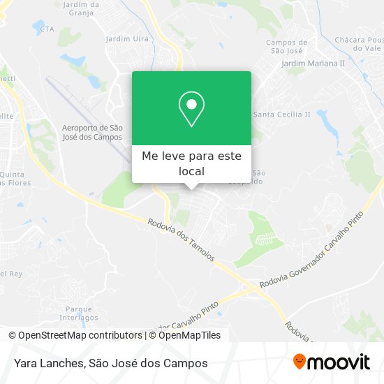 Yara Lanches mapa