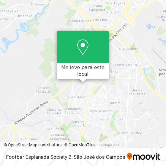 Footbar Esplanada Society 2 mapa