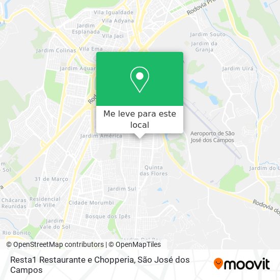 Resta1 Restaurante e Chopperia mapa