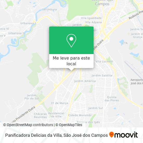 Panificadora Delicias da Villa mapa