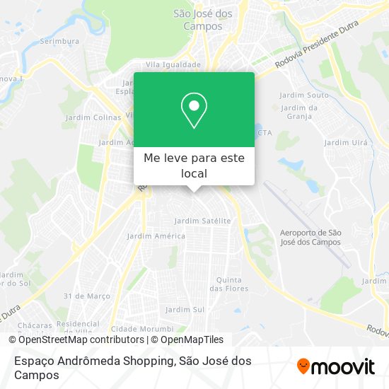 Espaço Andrômeda Shopping mapa