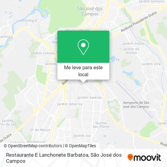 Restaurante E Lanchonete Barbatoa mapa