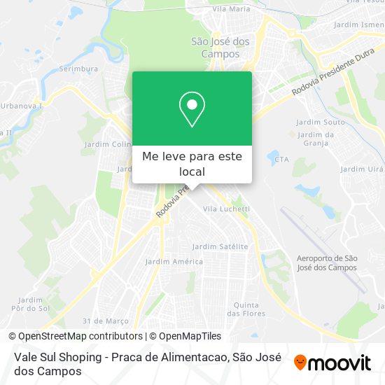 Vale Sul Shoping - Praca de Alimentacao mapa