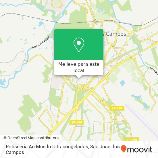 Rotisseria Ao Mundo Ultracongelados, Avenida Heitor Villa Lobos, 626 Vila Guaianazes São José dos Campos-SP 12243-260 mapa