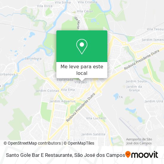 Santo Gole Bar E Restaurante mapa