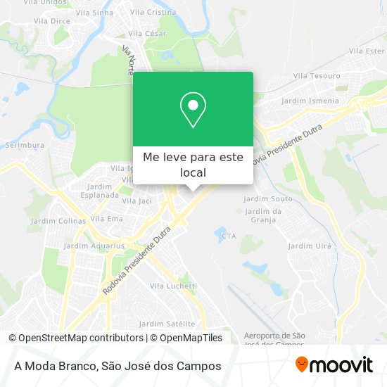 A Moda Branco mapa