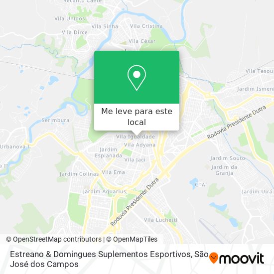 Estreano & Domingues Suplementos Esportivos mapa