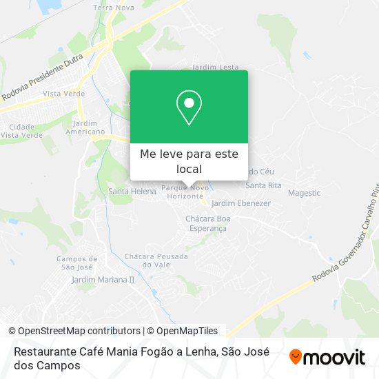 Restaurante Café Mania Fogão a Lenha mapa