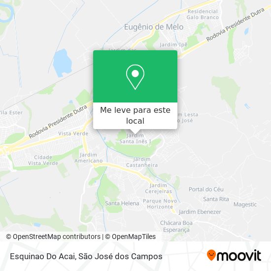 Esquinao Do Acai mapa