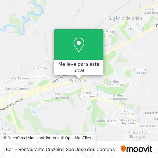 Bar E Restaurante Cruzeiro mapa