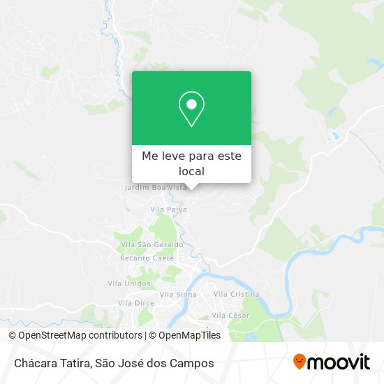 Chácara Tatira mapa