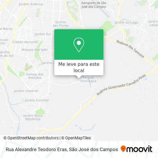 Rua Alexandre Teodoro Eras mapa