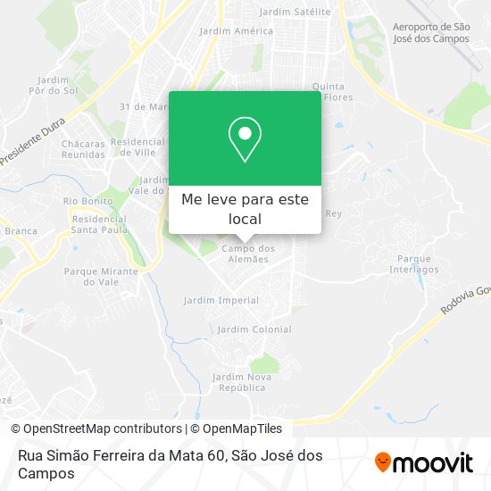 Rua Simão Ferreira da Mata 60 mapa