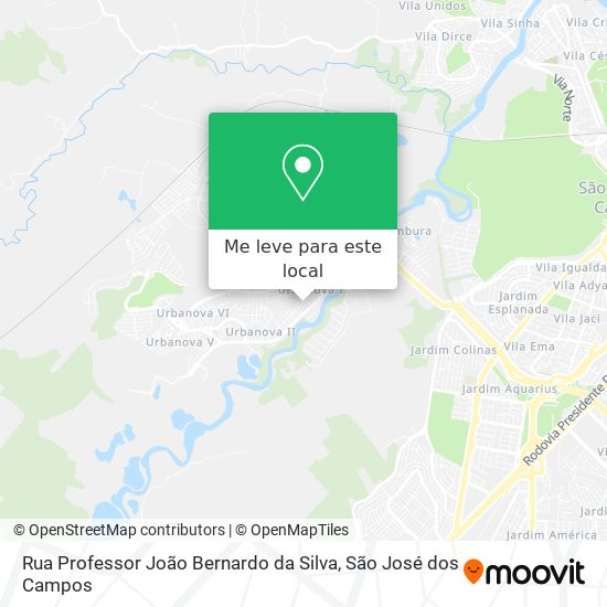 Rua Professor João Bernardo da Silva mapa