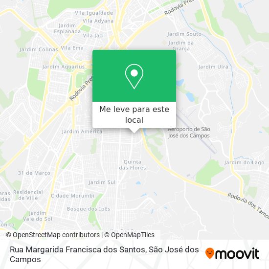 Rua Margarida Francisca dos Santos mapa