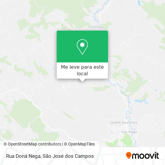 Rua Doná Nega mapa