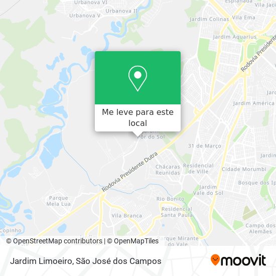 Jardim Limoeiro mapa