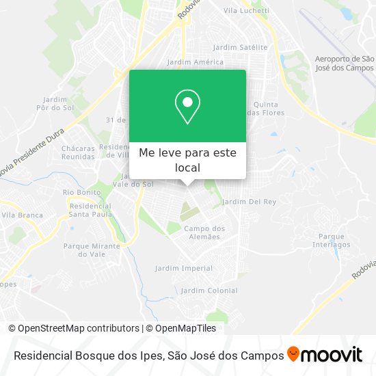 Residencial Bosque dos Ipes mapa