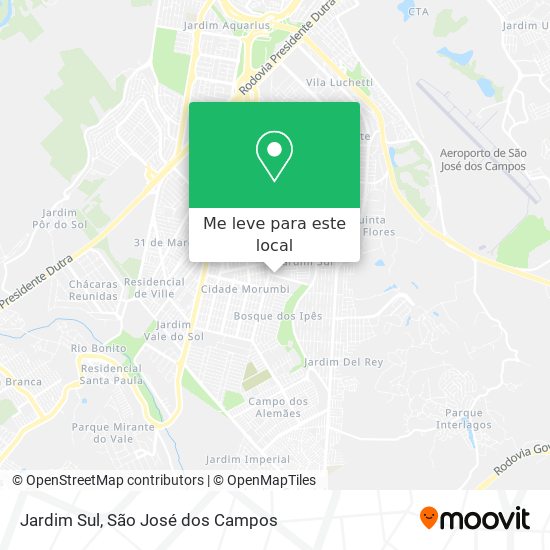 Jardim Sul mapa