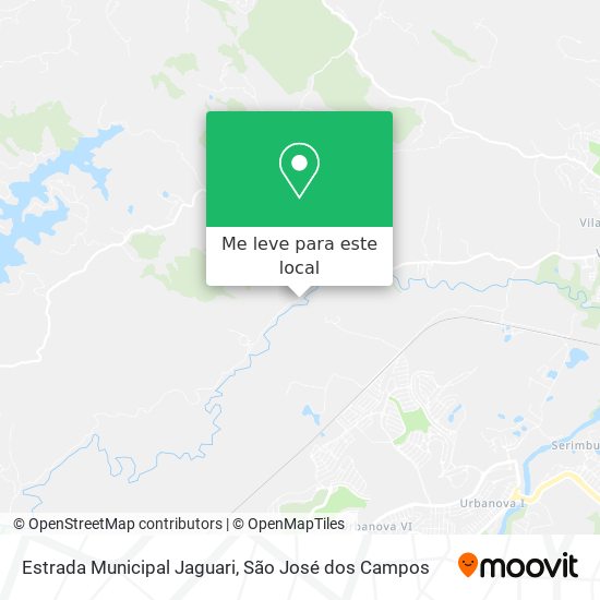 Estrada Municipal Jaguari mapa
