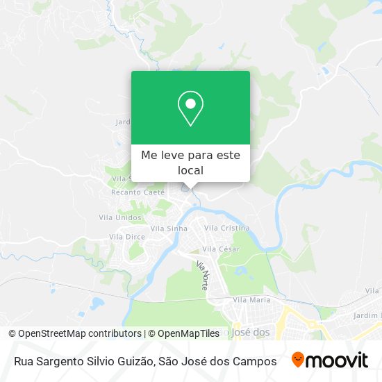 Rua Sargento Silvio Guizão mapa