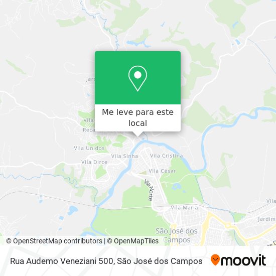 Rua Audemo Veneziani 500 mapa