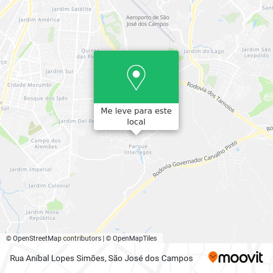 Rua Aníbal Lopes Simões mapa