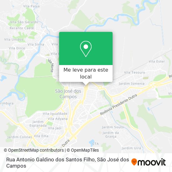Rua Antonio Galdino dos Santos Filho mapa