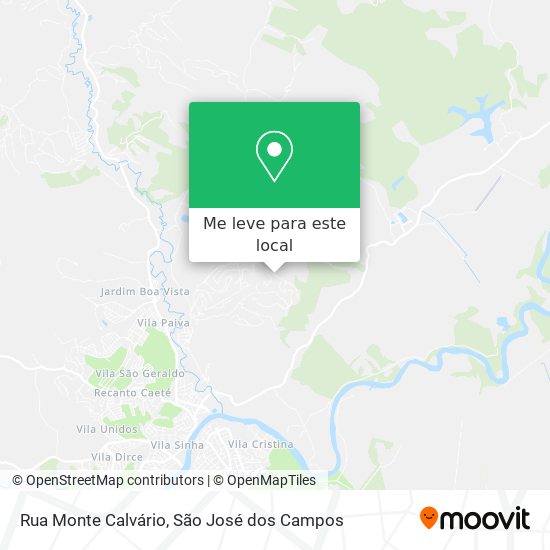 Rua Monte Calvário mapa